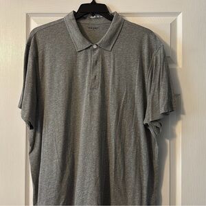 Old Navy Men’s Grey Jersey Polo - Gently Worn/Smoke & Pet Free